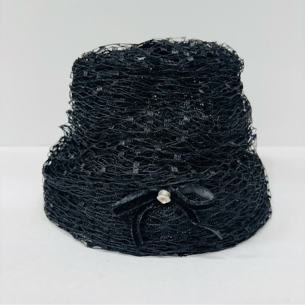 Vintage Black Lace Women's Bucket Style Hat